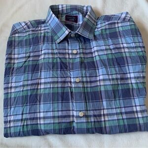 Untuckit Men’s Button Up Blue Shirt Size XX-Large